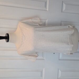 UGG BOXY SHORT SLEEVE SWEATER SHIRT CREAM SUPER SOFT EUC SMALL